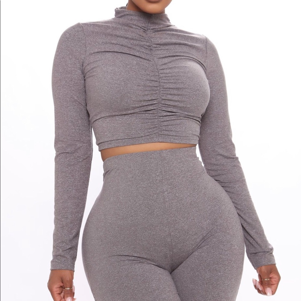 fashion nova - my number one ruched legging set